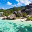 Tiempo marítimo y en las playas en las Seychelles